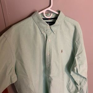 Men’s Polo Ralph Lauren green long sleeve button down. Size: XXL